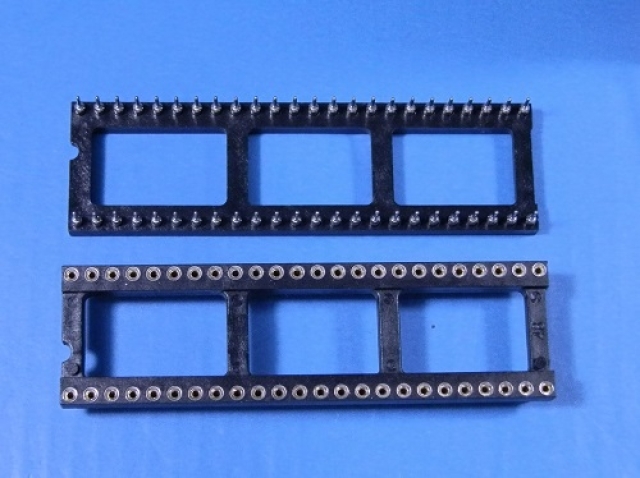R110-87-648  48P 丸ピンICソケット  コンタクト金フラッシュ(600MIL幅）
