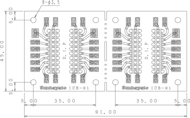 ICB-91 |紙フェノール片面|45&times;91&times;1.6t