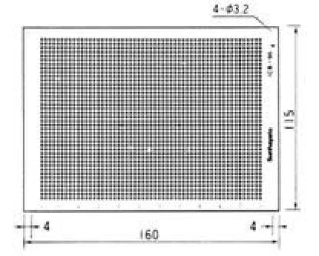 ICB-96P2|ユニバーサル基板|IC用連結ドットパターン|紙フェノール片面|115&times;160&times;1.6t 