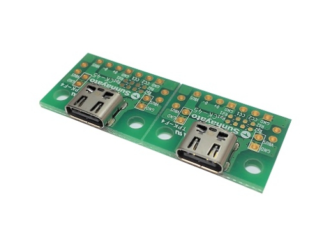 CK-45、USB Type-C コネクタ変換基板。