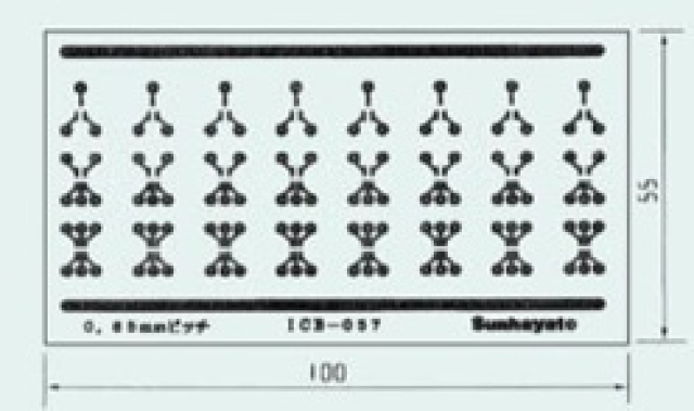 ICB-057 | シール基板0.65mmピッチチップTrを2.54mmに変換