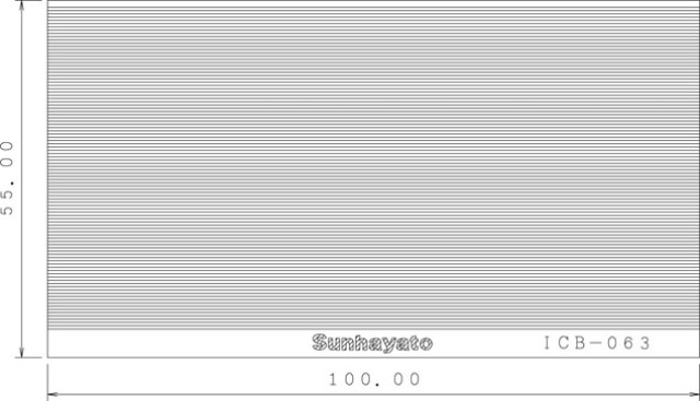 ICB-063、シール基板 0.5mmピッチエクステンション ストレート。