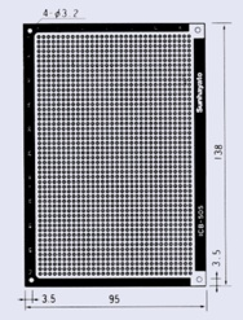 ICB-505、片面・紙フェノール 95&times;138mmX1.6。
