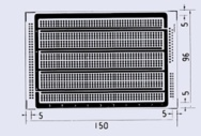 CPU-131、片面・ガラスエポキシ96X150mmX1.6t。