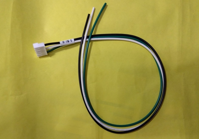 H-in-5 , 入力用コネクタ+ワイヤーハーネス